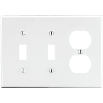 Hubbell Standard 3-Gang Combination Wall Plate