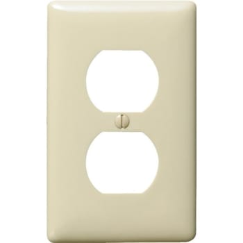 Image for Hubbell 1-Gang Mid-Size Receptacle Wall Plate (25-Pack) from HD Supply