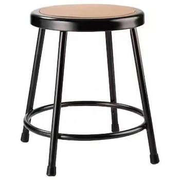 National Public Seating 18 In. Stool With Hardboard Seat.
