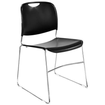 National Public Seating Compact Stack Chair (Black)