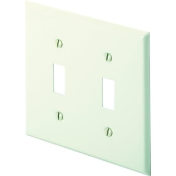 Image for Titan3 2-Gang 2-Toggle Standard Metal Wall Plate (10-Pack) (White) from HD Supply