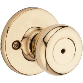 Image for Kwikset Tylo Polished Brass Bed/bath Door Knob from HD Supply