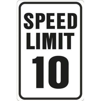 Image for Hy-Ko 12 In. X 18 In. "speed Limit 10 Mph" Heavy-Duty Reflective Sign from HD Supply