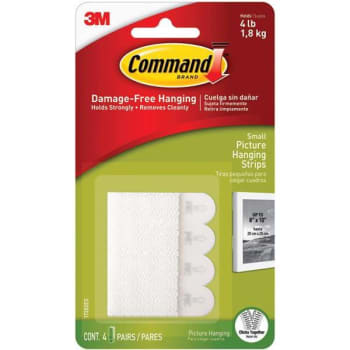 Command 1 Lb. Small White Picture Hanging Strips (27-Pack)
