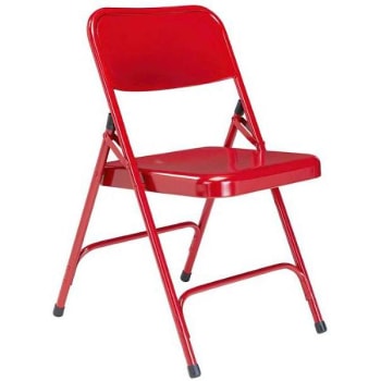 Image for National Public Seating  200 Series Premium Steel Folding Chair (4-Pack)(Red) from HD Supply