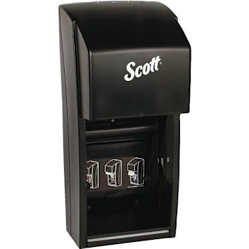 Scott Smoke Plastic Essential Srb Toilet Paper Dispenser 6.6 In. X 6 In. X 13.6 In.
