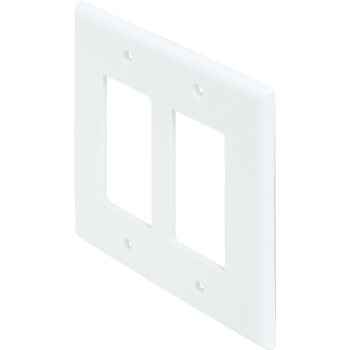 Image for Hubbell 2-Gang Mid-Size Decorator Polycarbonate Wall Plate (25-Pack) (White) from HD Supply