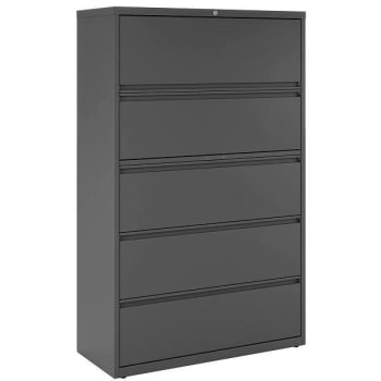Image for Hirsh 18 in. D x 42 in. W x 67 in. HRiveted Steel Shelving 5-Shelf Unit (Black) from HD Supply