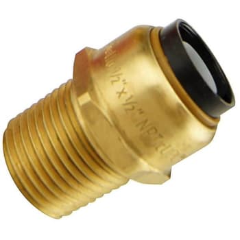 Image for Tectite 1/2 in. Brass Push-To-Connect x Male Pipe Thread Adapter Pro Pack (6-Pack) from HD Supply