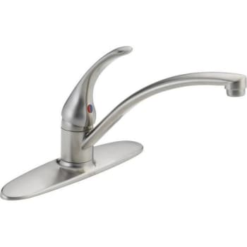 Image for Delta Foundations Single-Handle Standard Kitchen Faucet (Stainless) from HD Supply