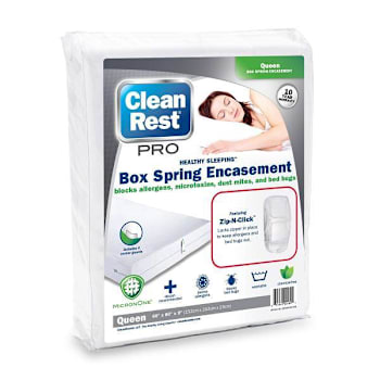 Cleanrest Pro Box Spring Encasement Polyester Queen Mattress Cover