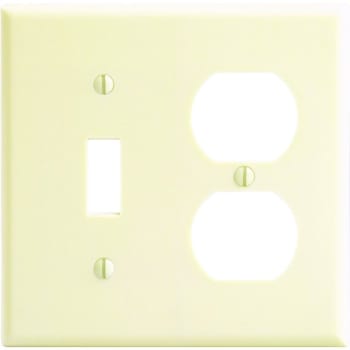 Image for Hubbell Standard 2-Gang Toggle Switch/receptacle Wall Plate (25-Pack) (Ivory) from HD Supply