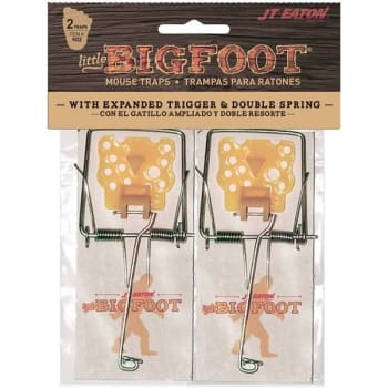Image for JT Eaton Little Bigfoot Mouse Size Snap Traps W/Expanded Trigger (2-Pack) from HD Supply
