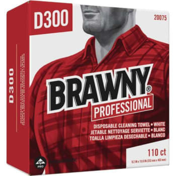 Image for Brawny Professional D300 White Tall Box Disposable Cleaning Towel (1100-Case) from HD Supply