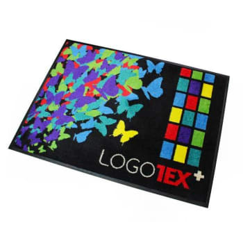 Floortex Logotex® + Customised Indoor Door Mat With Rubber Backing 4'x8'