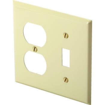 Image for Titan3 2-Gang Textured Metal Toggle/Duplex Wall Plate (10-Pack) (Ivory) from HD Supply