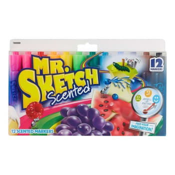 Image for Mr. Sketch® 12-Colors Chisel Tip Scented Watercolor Marker Set, Package Of 12 from HD Supply