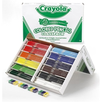 Image for Crayola® 12-Assorted Colors Woodcase Pencils 3.3 mm, Carton Of 240 from HD Supply