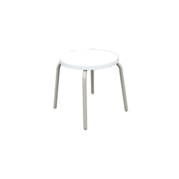 Image for Windward Design Group White Frame 18" Round End Table Package Of 2 from HD Supply
