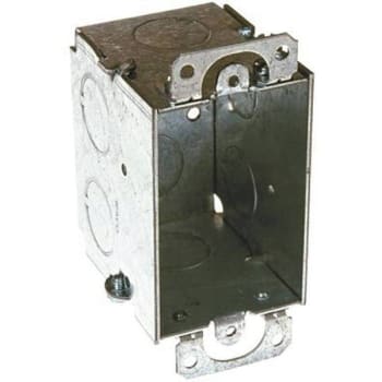 Image for Raco Metallic 1-Gang Switch Box 3 In. X 2 In. X 2-3/4 In. With 1/2 In. Ko' And Plaster Ears from HD Supply