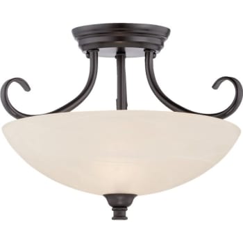 Image for Cordelia Lighting® Kendall™ Incandescent Semi-Flush Mount Light from HD Supply