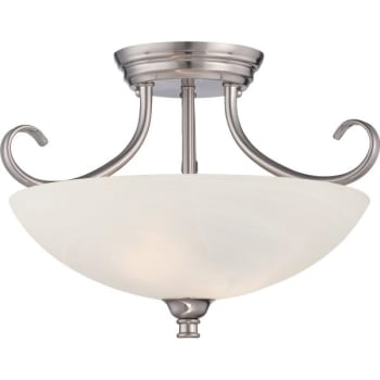 Image for Cordelia Lighting® Kendall™ LED & Incandescent Semi-Flush Mount Light from HD Supply