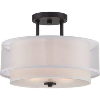 Image for Cordelia Lighting® Fusion™ Led & Incandescent Semi-Flush Mount Light from HD Supply