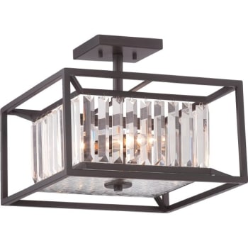 Cordelia Lighting® Linares™ Incandescent Semi-Flush Mount Light