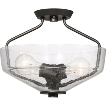 Image for Cordelia Lighting® Printers Row™ Incandescent Semi-Flush Mount Light (Bronze) from HD Supply