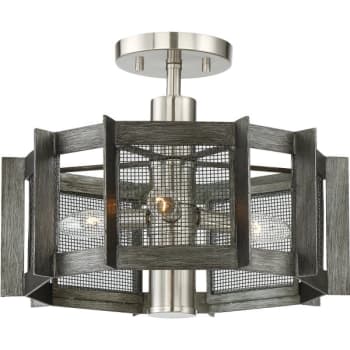 Image for Cordelia Lighting® Baxter™ Incandescent Semi-Flush Mount Light from HD Supply