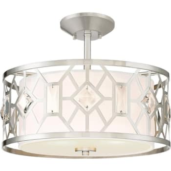 Image for Cordelia Lighting® Brentwood™ Incandescent Semi-Flush Mount Light from HD Supply