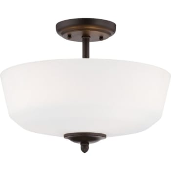 Image for Cordelia Lighting® Darcy™ Incandescent Semi-Flush Mount Light from HD Supply