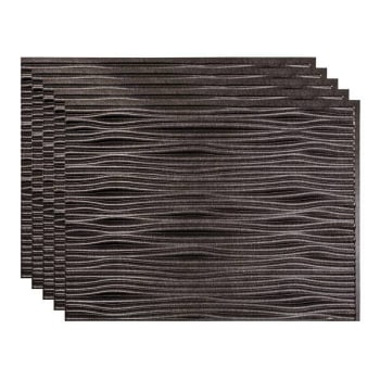Image for Fasade 18x24 Waves Backsplash Panel, Smoked Pewter, Package Of 5 from HD Supply