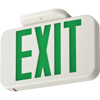 Image for Lithonia Lighting® LED Exit Sign, Economy, Green. from HD Supply