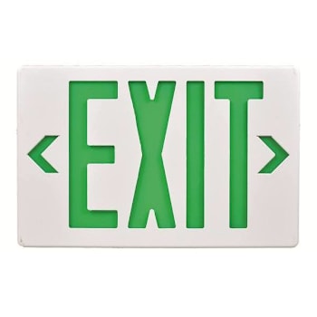 Maintenance Warehouse® 120/277v Green Led Exit Sign