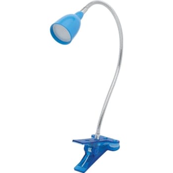 Image for Newhouse Lighting Gooseneck Clamp Led Desk Lamp, 3 Watt, Blue Finish from HD Supply