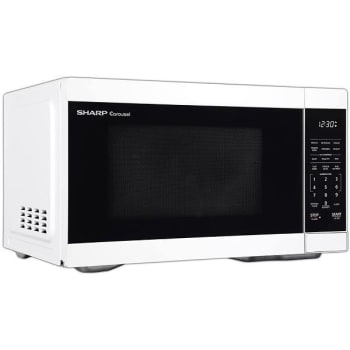 Image for Sharp 1.1-Cu. Ft. Countertop Microwave Oven In White from HD Supply