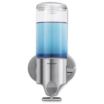 Image for Simplehuman Single Wall Mount Shower Pump 15 Fl.oz Shampoo And Soap Dispenser Ss from HD Supply