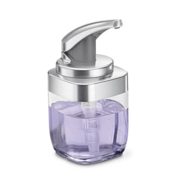 Image for Simplehuman 15 Fl.oz Square Push Pump Soap Dispenser Brushed Nickel from HD Supply