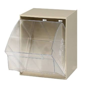 Image for Quantum Storage Systems Tip Out Bin 1 Compartment Ivory Cabinet from HD Supply