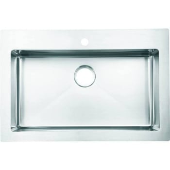 Image for Seasons 33 In. X 22 In. X 9 In. Single Bowl Dual Mount 1-Hole 18g Stainless Steel Kitchen Sink from HD Supply