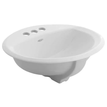 Image for American Standard Aqualyn 17-3/8 In. X 20-3/8 In. White Oval Lavatory Sink from HD Supply