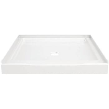 Delta 36 In. X 36 In. Alcove Shower Pan Base W/ Center Drain (High Gloss White)