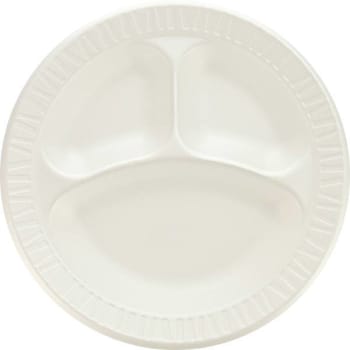 Image for Dart White Compartmented Unlaminated Foam Plates (500-Case) from HD Supply
