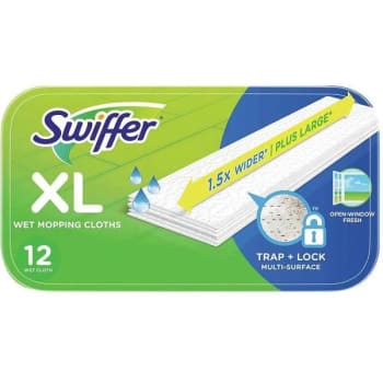 Image for Swiffer Sweeper Xl Wet Mopping Cloth Refills W/ Open Window Scent (12-Pack) from HD Supply