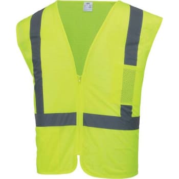 Image for HDX Hi-Visibility Class 2 Reflective Adjustable Safety Vest (Lime) (331054) from HD Supply