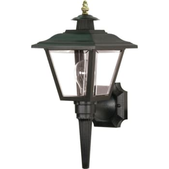 Satco® Nuvo Brentwood 7.75 x 17 in. 1-Light Outdoor Lantern (Black)