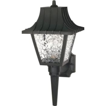 Satco® Nuvo Mansard 8 x 17.5 in. 1-Light Outdoor Lantern (Black)