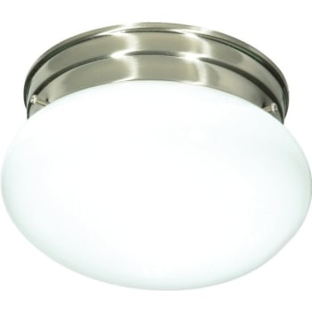 Image for Satco® Nuvo 1-Light Outdoor Ceiling Light (Brushed Nickel) from HD Supply