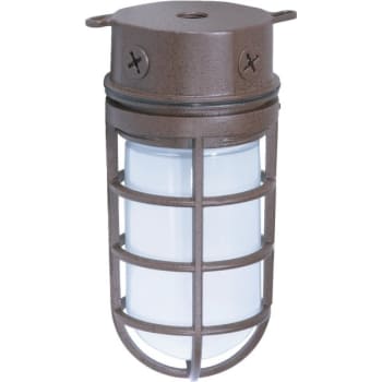 Image for Satco® Nuvo Old Bronze One-Light 10 Industrial Surface Mount With Frosted Glass from HD Supply